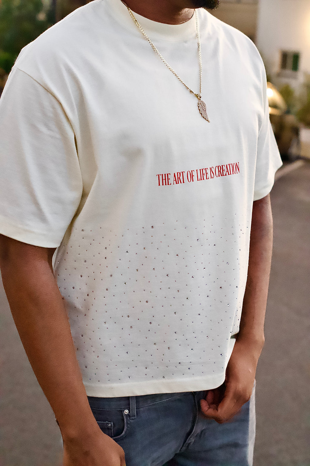Art Of Life Is Creation Oversized Tee
