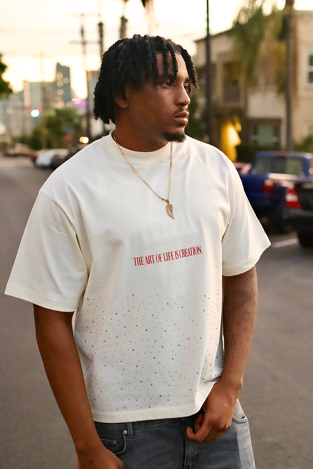 Art Of Life Is Creation Oversized Tee